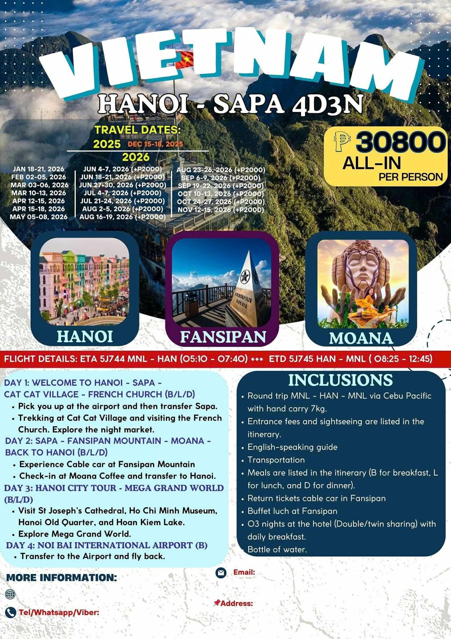 Vietnam – Hanoi & Sapa 4D3N
